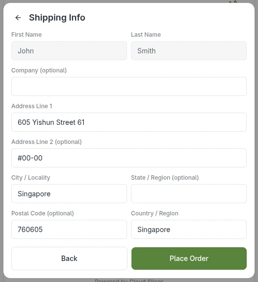 The personal details and deadline form.